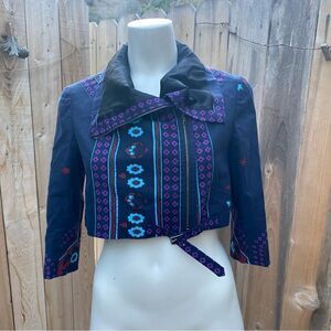 Suno printed cropped jacket size small